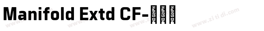 Manifold Extd CF字体转换
